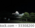 Himeji castle at night 33308200