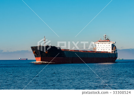 Black cargo ship 33308524