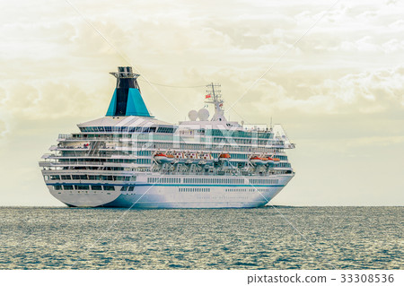 Cruise liner entering Baltic sea Cruise liner entering Baltic sea 33308536