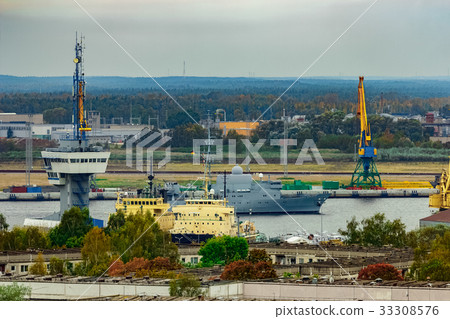 Military ship sailing Military ship sailing 33308576