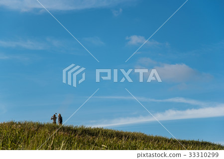 Women taking selfies with mobile phones 33310299