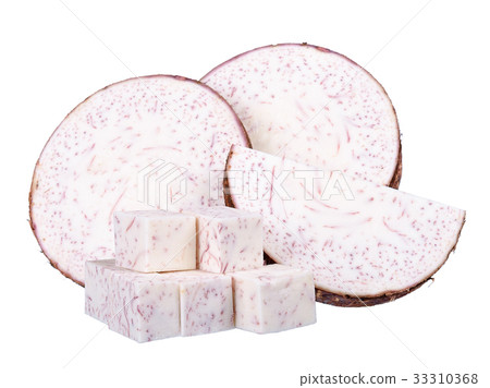 Taro isolated on the white background Taro isolated on the white background 33310368