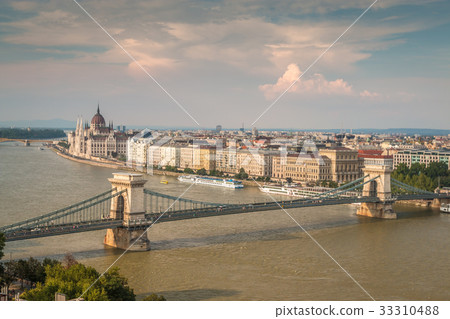 Danube river in Budapest Hungary Danube river in Budapest Hungary 33310488