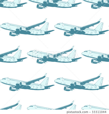 Aircraft aviation airplane air transport seamless 33311044