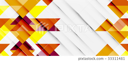 Triangle pattern design background - Stock Illustration [33311481] - PIXTA