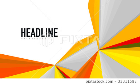 Modern triangle presentation template 33311585