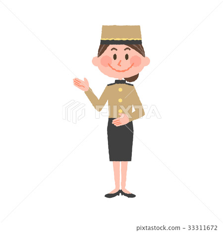 一個微笑的酒店員工 一個微笑的酒店員工 33311672