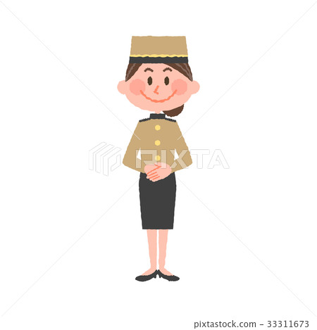 A smiling hotel staff A smiling hotel staff 33311673
