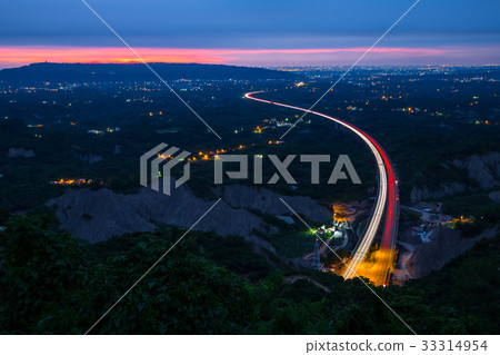 Taiwan's Kaohsiung Zhongmu Mountain Night Scene Asia Taiwan Mountains 33314954