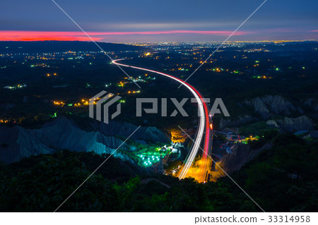 台灣高雄中寮山夜景Asia Taiwan Mountains 33314958