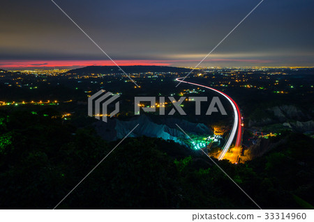 台灣高雄中寮山夜景Asia Taiwan Mountains 33314960