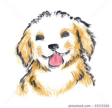 Dog (dog) New Year's card illustration Ink painting _0005 Dog (dog) New Year's card illustration Ink painting _0005 33315202