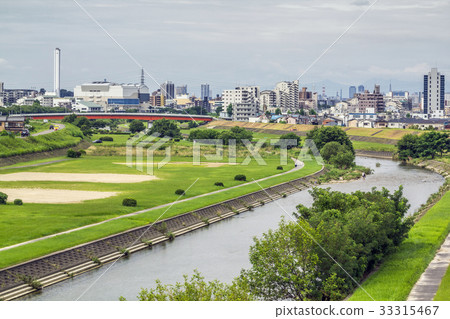 Aichi Prefecture Nagoya city scenery Yadagawa Aichi Prefecture Nagoya city scenery Yadagawa 33315467