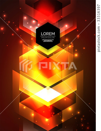 Digital technology glowing arrows 33316397