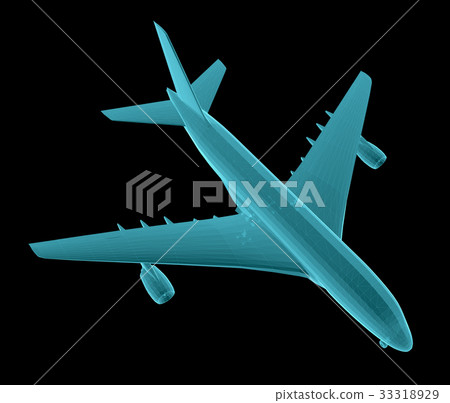 Airplane. Xray image 33318929