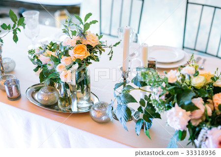 arrangement, vintage, style concept. on the table arrangement, vintage, style concept. on the table 33318936