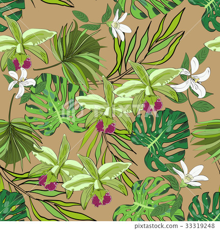 Seamless vector pattern of exotic hand drawn Seamless vector pattern of exotic hand drawn 33319248
