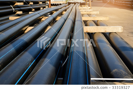 Black plastic pipes. Manufacture of plastic pipes 33319327