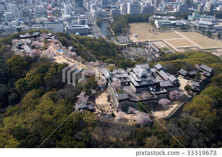 松山城堡鳥瞰圖 33319678