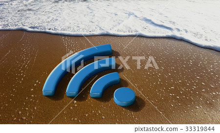 We Have WiFi Internet on the Beach 33319844
