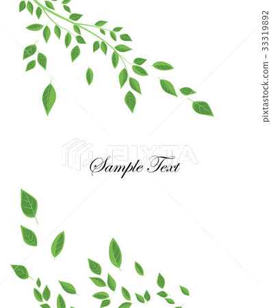 Branches and green leaves 33319892