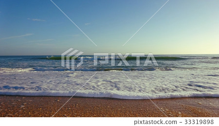 Wet Sand Beach Close Up 33319898