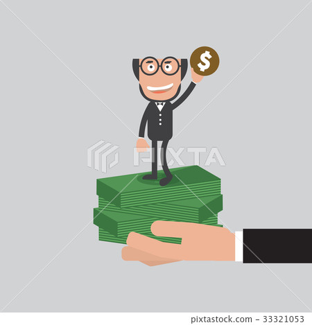 Businessman Raise Hand Up 33321053