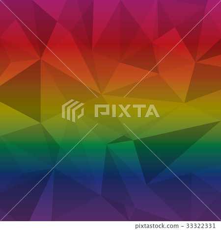 Created multi color triangle abstract background-插圖素材 [33322331] - PIXTA圖庫