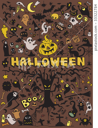 set of Halloween doodle set of Halloween doodle 33322784