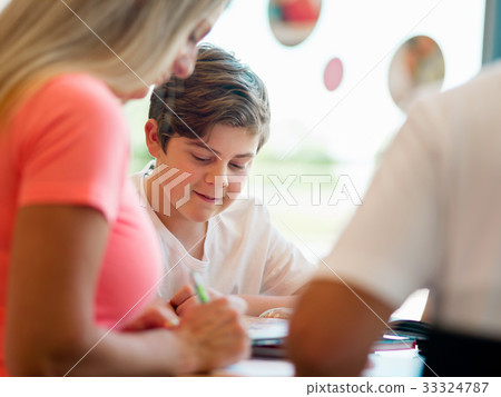 Family in library 33324787
