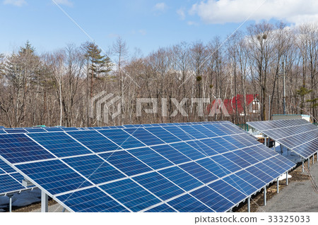 Solar panel system in countryside Solar panel system in countryside 33325033