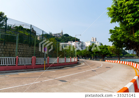 Macao city with road track Macao city with road track 33325141