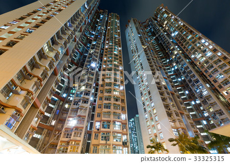 Residential building at sunset 33325315