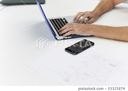 Startup Business People Working on Laptop Startup Business People Working on Laptop 33325874