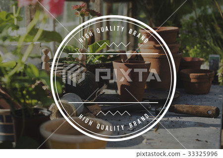 High Quality Brand Badge Banner Copy Space 33325996