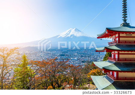 Mt. Fuji and Chureito Pagoda Mt. Fuji and Chureito Pagoda 33326673