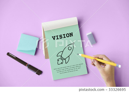 Rocket Launch Spaceship Icon Innovation 33326695