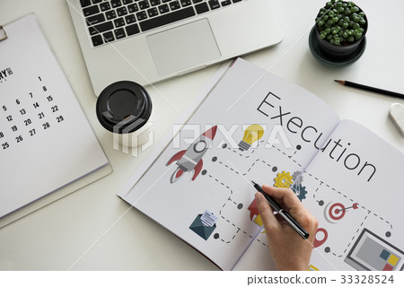 Business Venture Strategy Diagram Concept Business Venture Strategy Diagram Concept 33328524