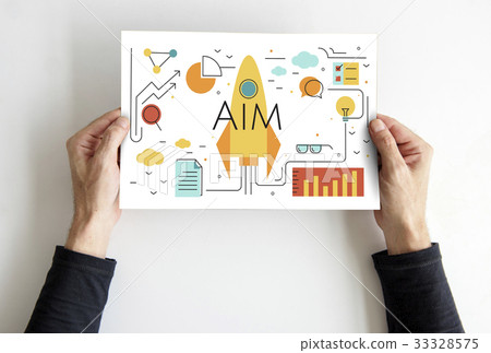 Business Objectives Goals Progress Improvement Concept Business Objectives Goals Progress Improvement Concept 33328575