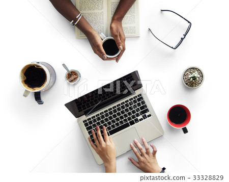 People Reading Fiction Using Laptop Leisure Hobby People Reading Fiction Using Laptop Leisure Hobby 33328829
