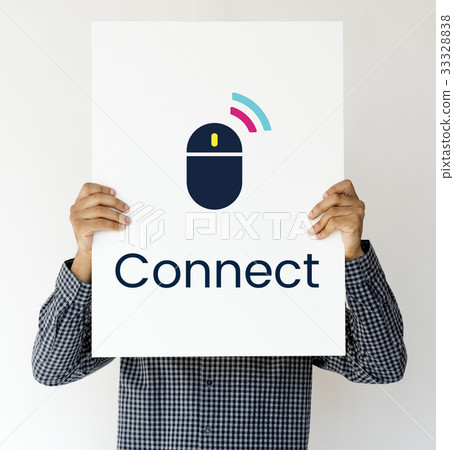 Wireless Mouse Connect Interactive Digital Technology Word Graphic Wireless Mouse Connect Interactive Digital Technology Word Graphic 33328838