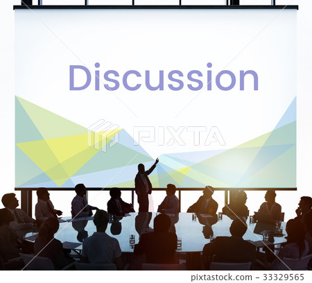 Business people working on network graphic overlay banner 33329565