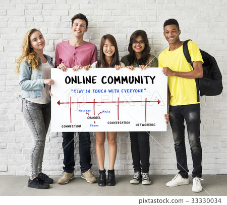 Social Digital Community Friendship 33330034