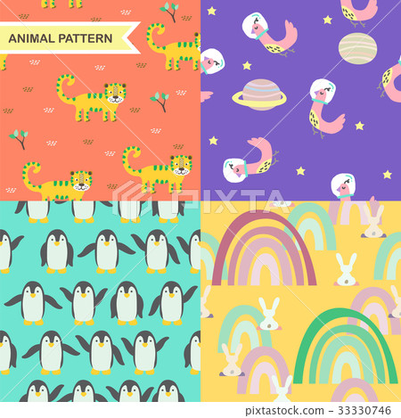 Animal cartoon pattern Animal cartoon pattern 33330746