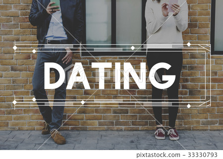 Couple Love Spend Time Together Smitten Word Graphic 33330793