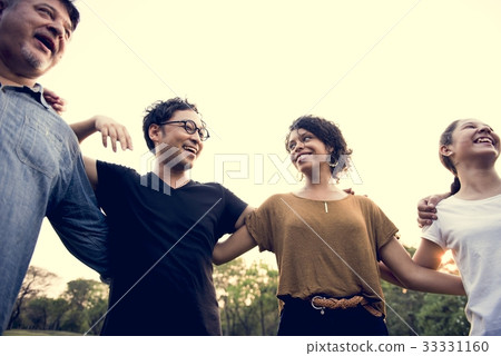 Diverse Group of People Hands Together Partnership Teamwork 33331160