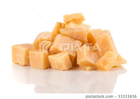 Parmesan cheese on white background 33331656