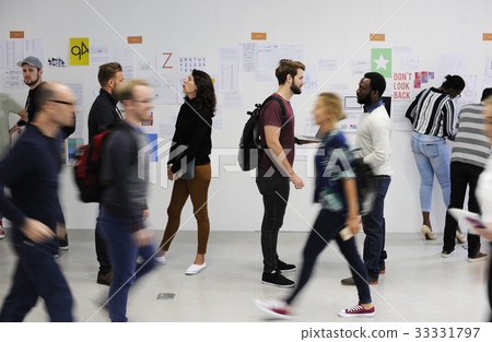 Startup Business People and Strategy Board Presentation Workshop 33331797