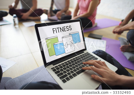 Healthy lifestyle fitness website homepage application Healthy lifestyle fitness website homepage application 33332493