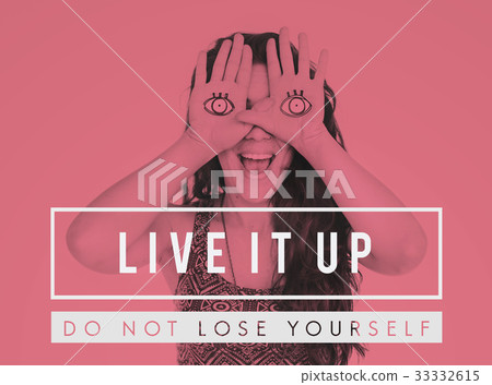 Live It Up Portrait Icon Word 33332615